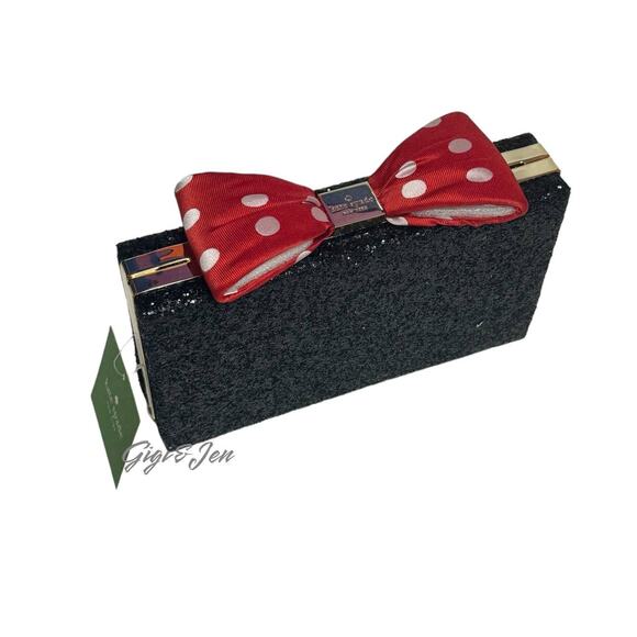 Kate Spade minnie mouse minnie bow clasp Clutch - Picture 2 of 12